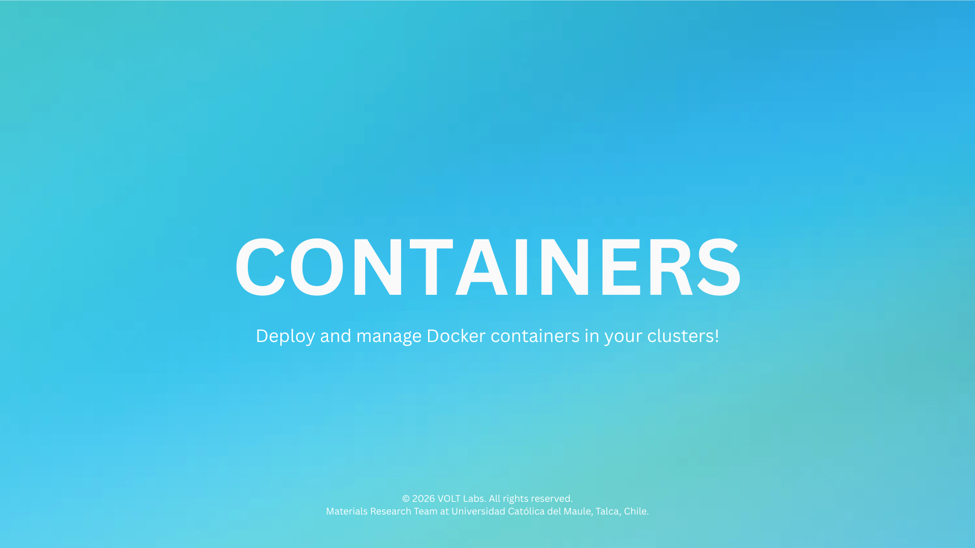 Containers Overview