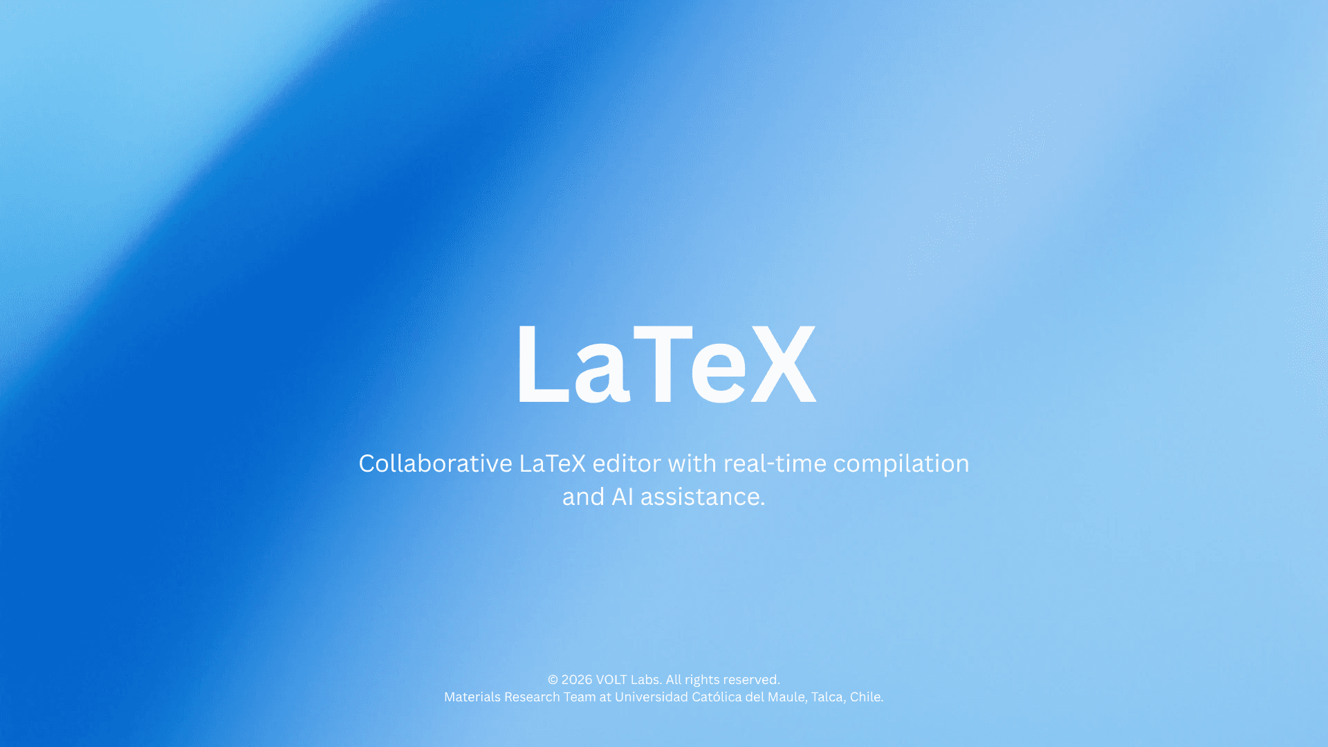 LaTeX Overview