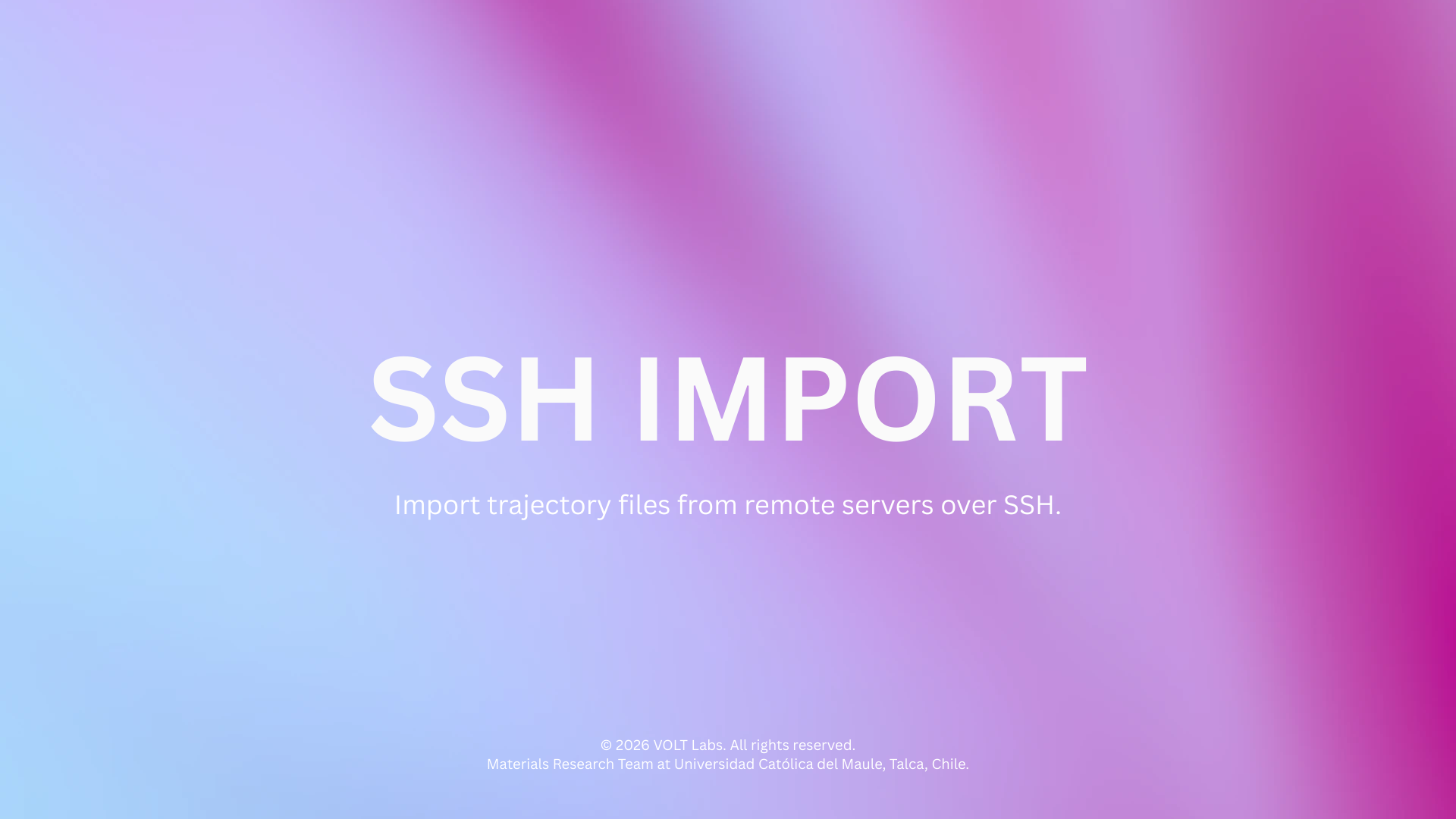 SSH Import Overview